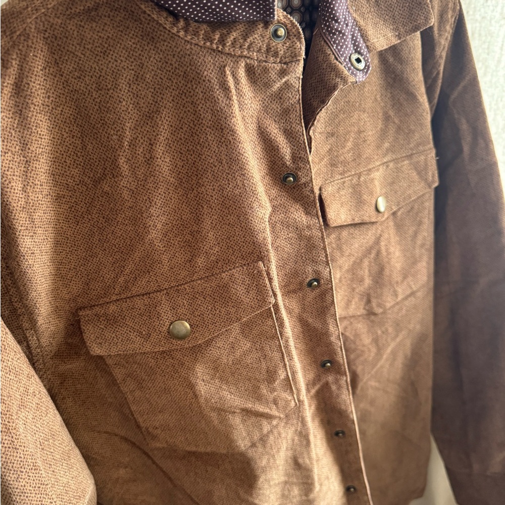 NWOT Jos. A. Bank Brown Corduroy Shirt Jacket - Picture 3 of 9